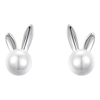 
Vana rabbit earrings for women pearl sterling silver 202122