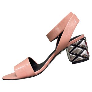 
Luxury Rebel Women's Shoes Metal Diamond Thick Heel Open Toe Strap Simple Fashion Sandals L72250437