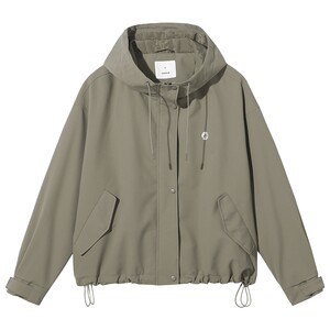 
Hot wind women's jacket tops 2026 spring new outdoor sports style hooded three-proof fabric jacket