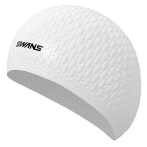 SWANS swimming hat female waterproof Bobo head feminine big head circumference increases silicone swimming long hair for long hair, special men's hat