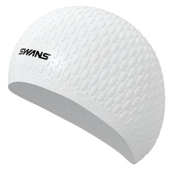 High elastic fit swans swimming cap waterproof