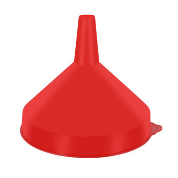 
Small extra-large red plastic funnel large diameter
