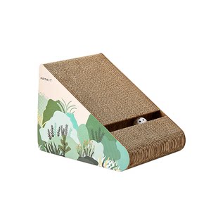 Little Pei tilt cat scratching board, claw grinding machine, corrugated paper, cat claw board, rubbed hair, cat toy, cat toy, cat
