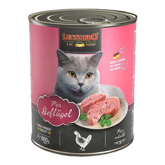 
Leonardo Little Plum canned cat staple food can classic chicken imported German can large canned cat staple food can 400g