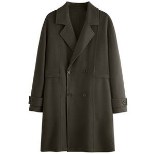 [Lanjing Tensi] Peacebird men's double-sided wool coat long winter wool coat