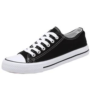 Spring men's canvas shoes sneakers men's shoes black casual new shoes student sports men's high-top women's shoes low-top
