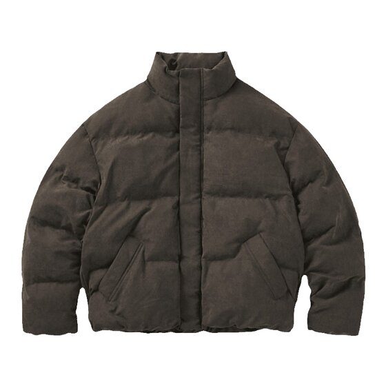 
714street winter new peach leather velvet short cotton jacket men's 2024 couples' clothing bread suit loose cotton jacket