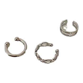 Ear clip without ear piercing for women new style student party high-end light luxury earrings cool and handsome niche painless ear hook ear bone clip