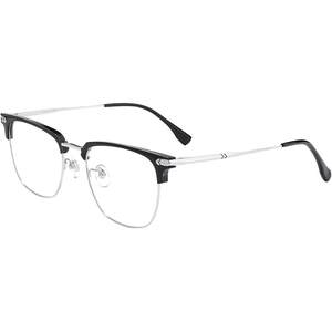 Ultra-light pure titanium half-rim myopia glasses frame men's professional online prescription lens Danyang color-changing eye frame