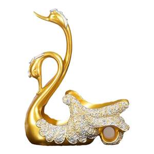 Creative couple swan grape red wine racks Creative European -style living room dining table porch cabinet decoration gift
