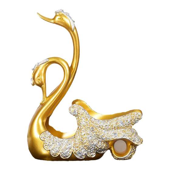 Creative couple swan grape red wine racks Creative European -style living room dining table porch cabinet decoration gift
