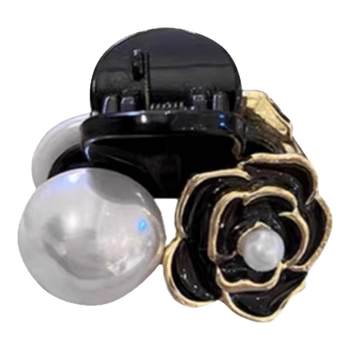 Pearl Lazy Camellia Small Clip