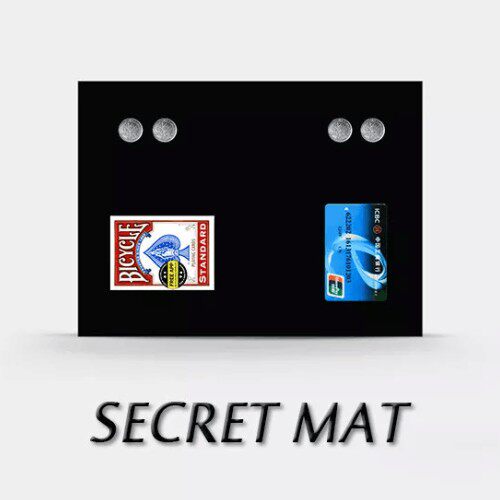 近景魔术道具MEET大会黑门子小牌垫 Secret Mat 纸牌硬币出现消失