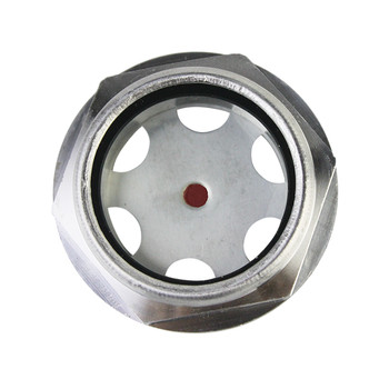 Solding the oil mirror aluminum oil window oil label hexagonal rotation type
