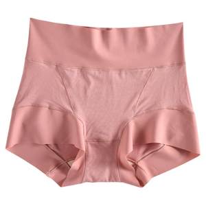 
Abdomen high waist underwear for women without marks, comfortable, wide edges, breathable, young large size fat MM modal boxer shorts head