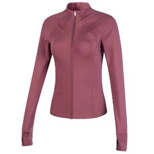 
Cloud shell stand collar zipper yoga jacket for women in autumn and winter fitness jogging top slim long sleeves jacket new