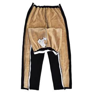
Autumn and winter warm zipper pants on both sides for fracture surgery, paralyzed bedridden elderly men and women, acupuncture sports side full-open cotton pants