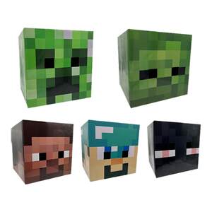 My world's hoody toy Steve last shadow man's hard work is afraid of the last zombie filmmaker head cover mask model paper mold
