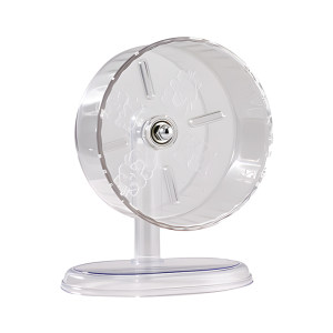 
Golden Bear Running Wheel Silent Rat Transparent Printed Sports Large Diameter Non-Stuck Feet Flowery Rat Interactive Cage Toy