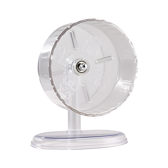 
Golden Bear Running Wheel Silent Rat Transparent Printed Sports Large Diameter Non-Stuck Feet Flowery Rat Interactive Cage Toy