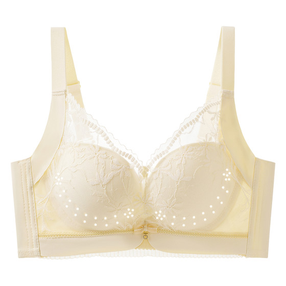 
Naked-feeling lace push-up bra for women, girly-feeling breast-wrapping, comfortable and breathable wire-free breast-containing bra