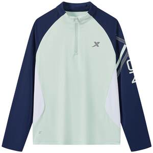 
Xtep children's clothing boys' long-sleeved T-shirt Spring and Autumn New Children's Quick-Drying Long T-Large Children's Spliced Half-Plack Girls' Top