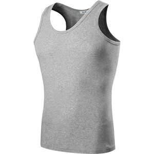 
Hengyuanxiang Men's Vest Pure Cotton Flagship Store White Seamless Non-Deformation Hurdle Wear Undershirt Men's Style