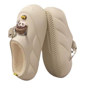 Cute girls cotton slippers new style for women's winter outer wear