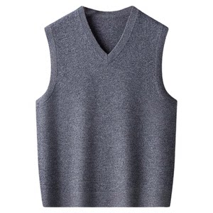 
Hengyuanxiang full cardigan fashionable vest men's vest V-neck dad outfit middle-aged and elderly vest spring and autumn knitted sweater