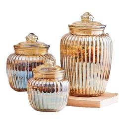 Airtight Jar Food Grade Storage Glass Bottle Amber