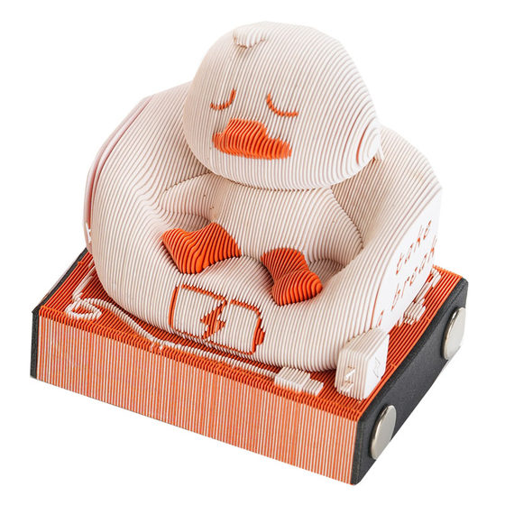Notepad Peach Blossom Island high-looking tearable 3D paper carving three-dimensional art sticky notes students are creative and fun