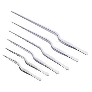 
Guangdong Shunxing medical stainless steel gun-shaped tweezers with toothed curved handle inoculation plant tool ear picking clip