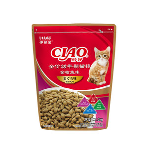 Inabao Ciao cat owner food kitten special milk cake cat food full -price grain blue cat English short nutritional staple food dry food
