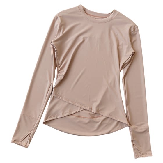 Clearance off-size slimming yoga clothes for women professional training Pilates fitness tops T-shirt outdoor running long sleeves