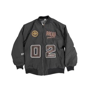 
Autumn and winter labeled embroidered alphabet baseball uniform loose cotton thickened couple jacket men's warm two-cotton jacket