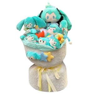 
2D Hatsune Miku doll cartoon bouquet for girls creative birthday graduation gift cartoon flowers 520
