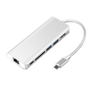 
Suitable for macbook laptop TypeC expansion dock expansion USB adapter converter splitter network card Thunderbolt 3 to HDMI line projector accessories macpro new Air