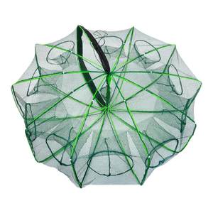 Shrimp cage ground net fishing net fishing cage catching loach eel crab cage folding fishing net only enter but not exit fishing tools
