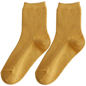 
Socks Women's Mid-calf Socks Autumn and Winter High Quality Pure Cotton Sweat-Absorbent and Deodorant 7a Antibacterial Thick Warm Cotton Women's Stockings