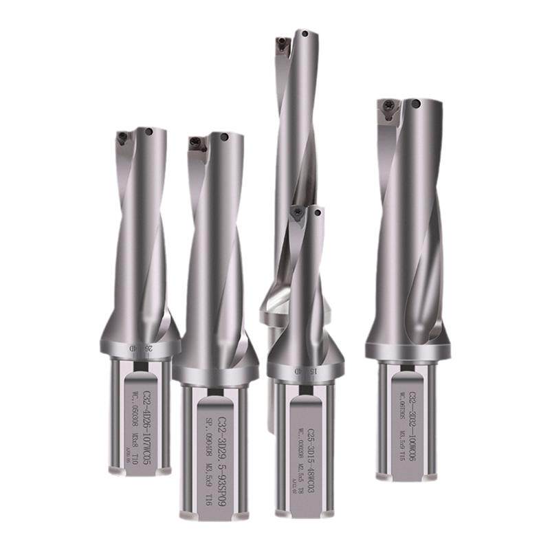 U-Bohrer C25-4D15 WC03 – Für CNC-Drehmaschinen, Bohrtiefe 4D, Schaft 15/20,5 Mm, Ohne Klinge