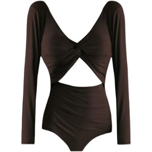 
Swimsuit women soaking in hot spring to cover their belly and make them slim swimming one-piece conservative large size 2025 new high-end swimsuit women