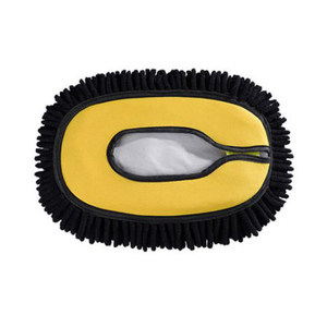 
Bending rod telescopic car wash mop head Chenille velvet brush head thickened brush head enlarged accessories single sale replacement