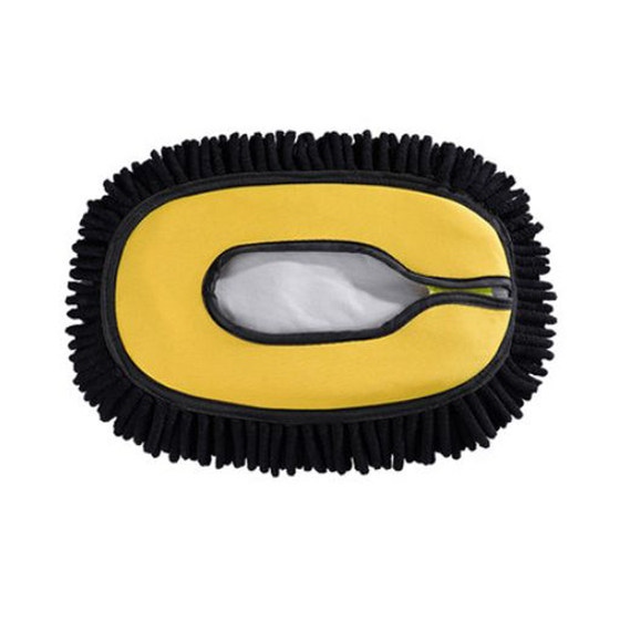 
Bending rod telescopic car wash mop head Chenille velvet brush head thickened brush head enlarged accessories single sale replacement