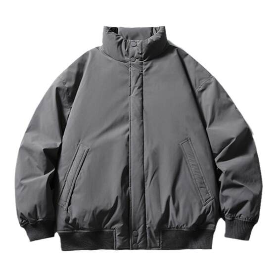 
Solid Color Short Stand Collar Down Jacket Winter Boys 2026 New Jacket Lightweight Jacket Cotton Jacket Thickened and Warm