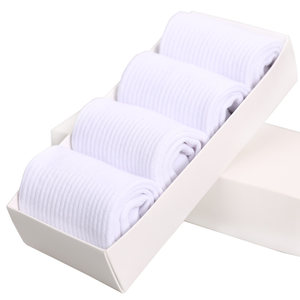 White men's pure cotton sports socks versatile mid -cotton socks, deodorized sweat absorption ladies black basketball men's socks
