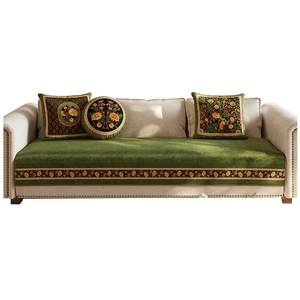 
Fanju Attitude Green Shade Air Cushion Feeling Sofa Cushion Four Seasons Universal Anti-Slip Class A Special High-end Sofa Cover for Infants and Toddlers