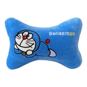 Cute cartoon car interior headrest pillow waist steering wheel cover short plush air conditioner seat belt shoulder pad cover
