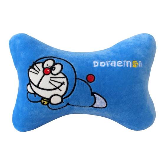 Cute cartoon car interior headrest pillow waist steering wheel cover short plush air conditioner seat belt shoulder pad cover
