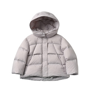 
8002 Dupont three-proof 90-fleece children's hooded down jacket, warm jacket for boys and girls, medium and large children, winter style