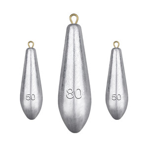 
Far-dropped willow-type water droplet-type lead sinker string hook lead sinker pendant belt ring sea rod cast rod lead lump fishing gear accessories
